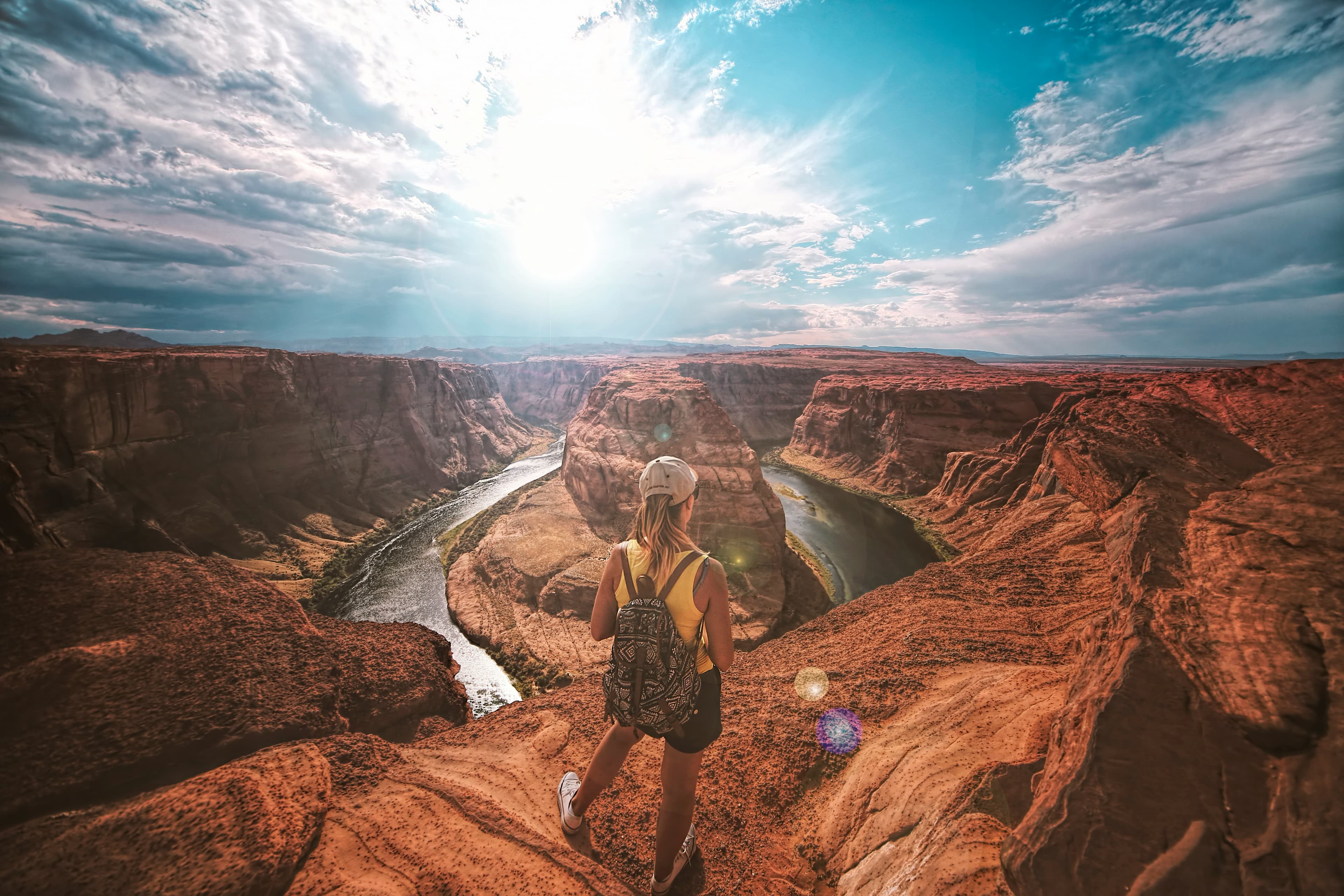 Horseshoe Bend and Antelope Canyon's sandstone walls