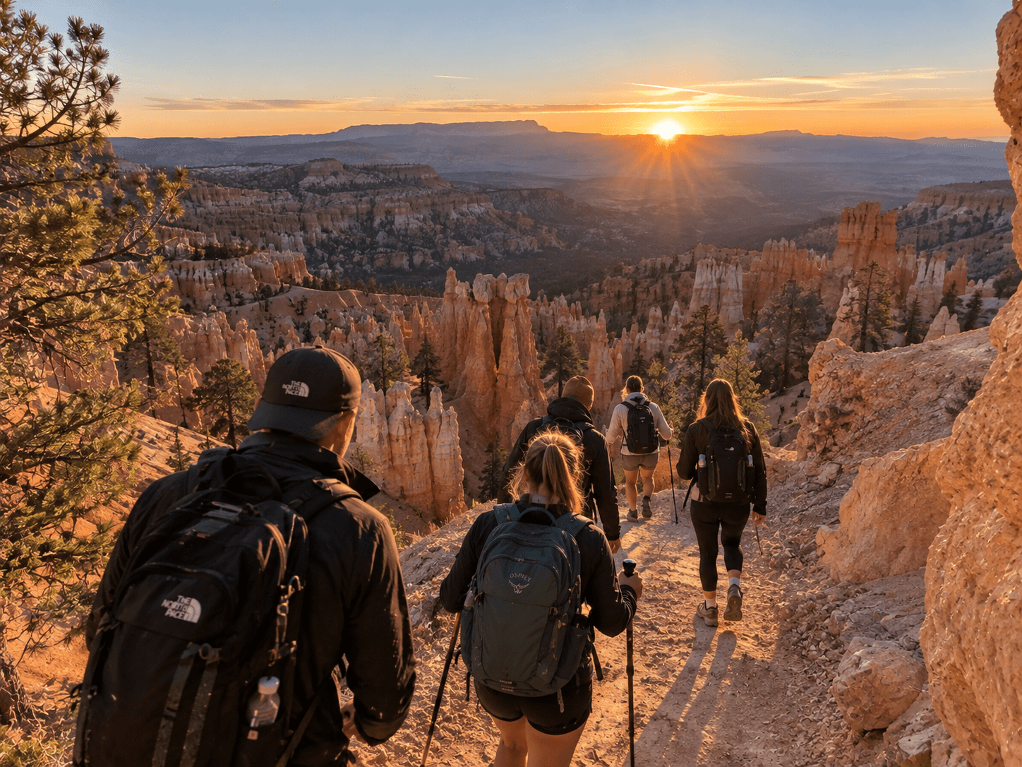 The red hoodoos of Bryce Canyon