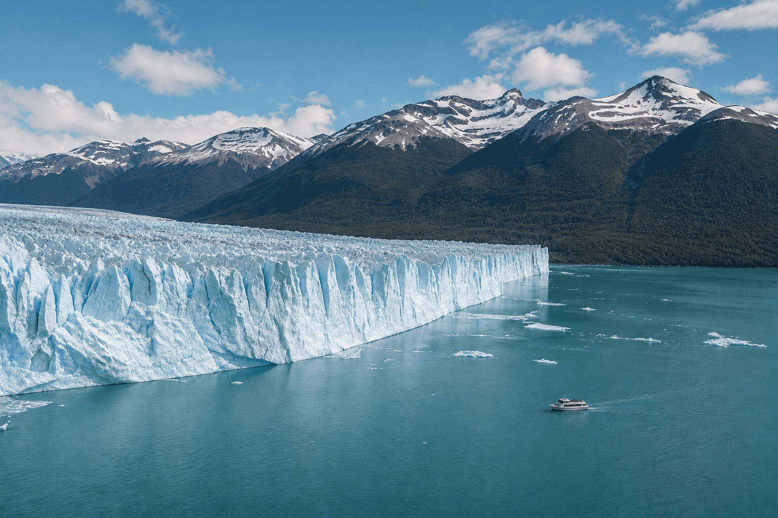 The face of the Perito Moreno glacier
