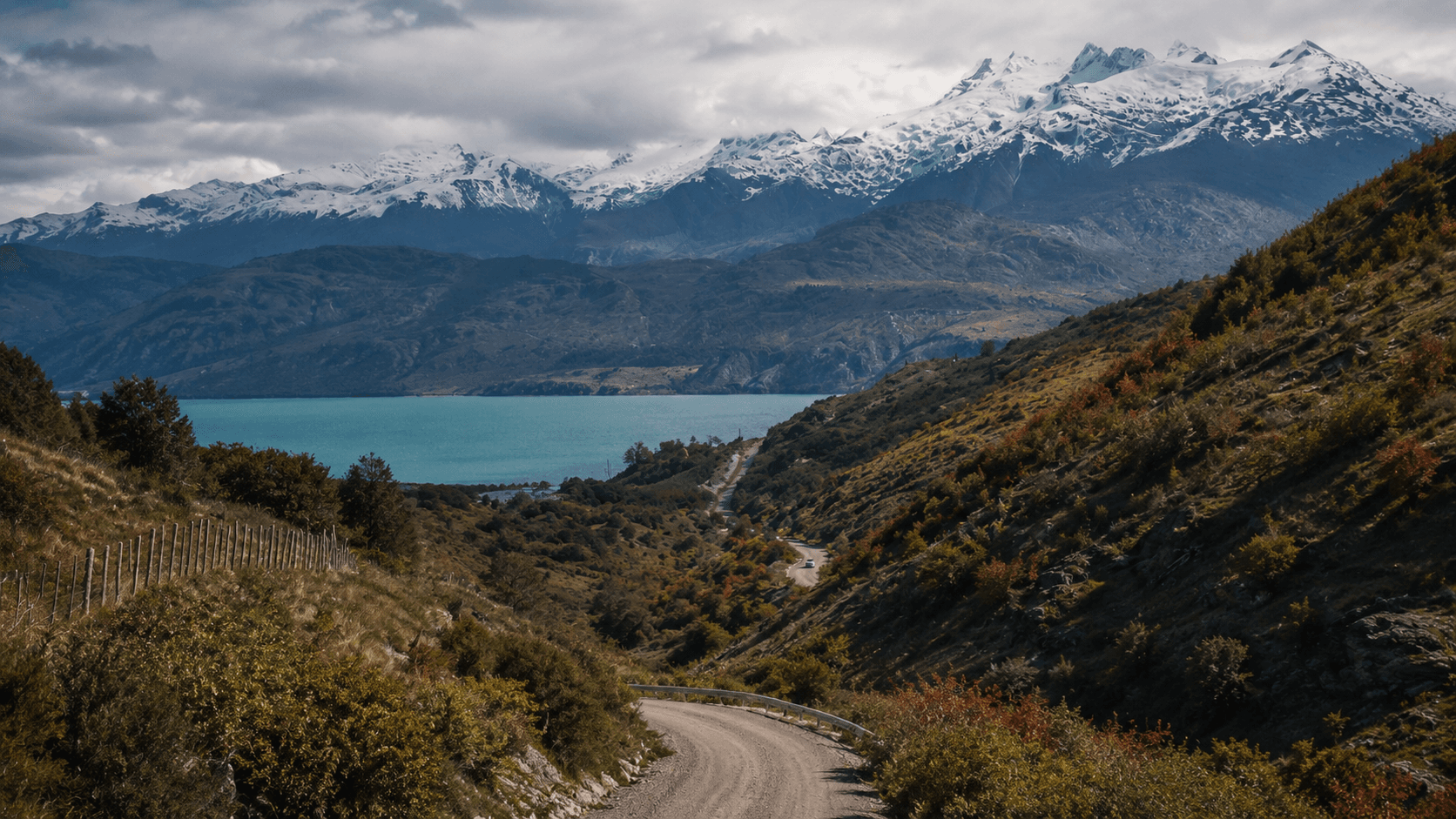The road south into the Aysén region
