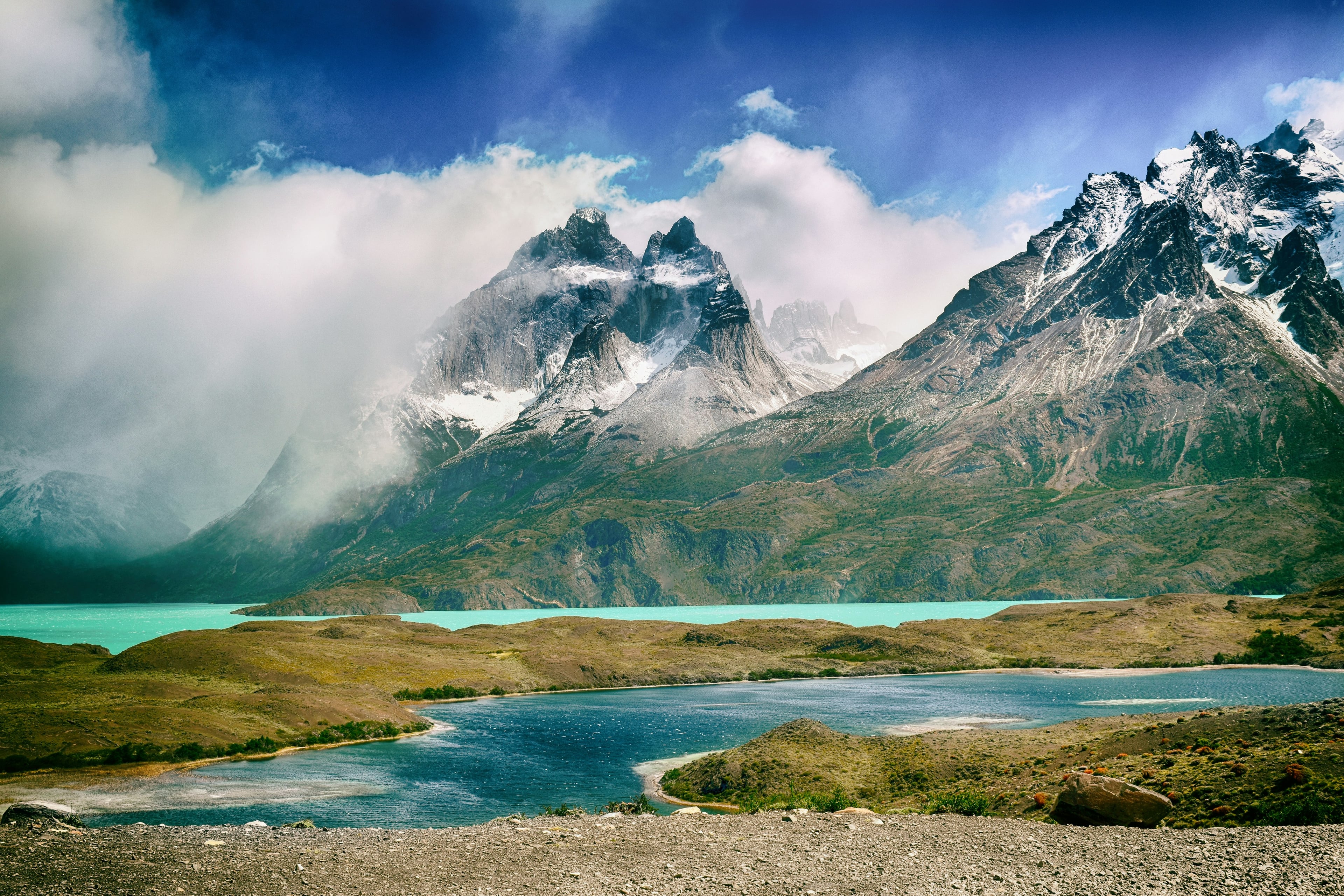 Torres del Paine dramatic peaks